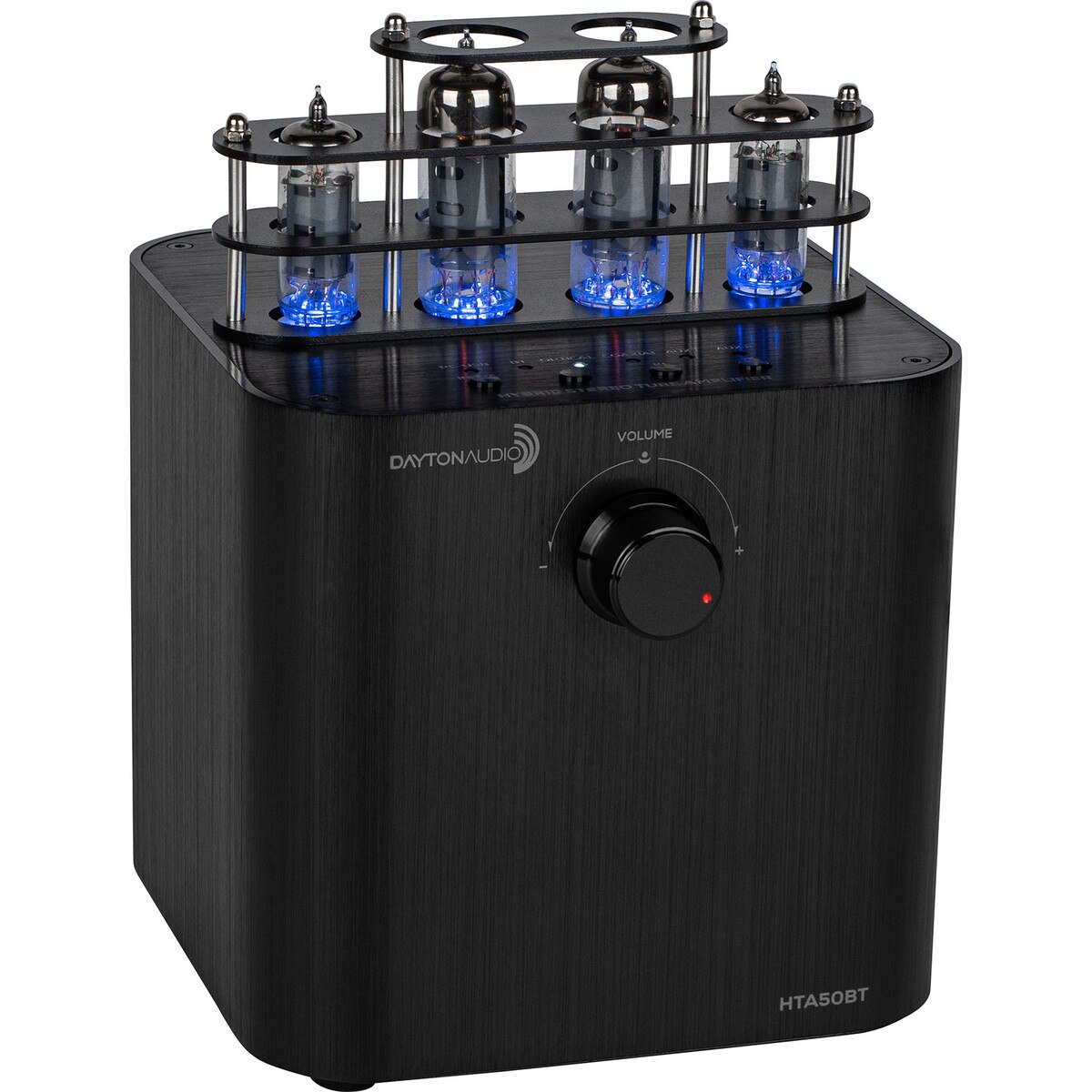 Dayton Audio HTA50BT Hybrid Stereo Tube Amplifier with Integrated DAC, Sub Out, and Headphone